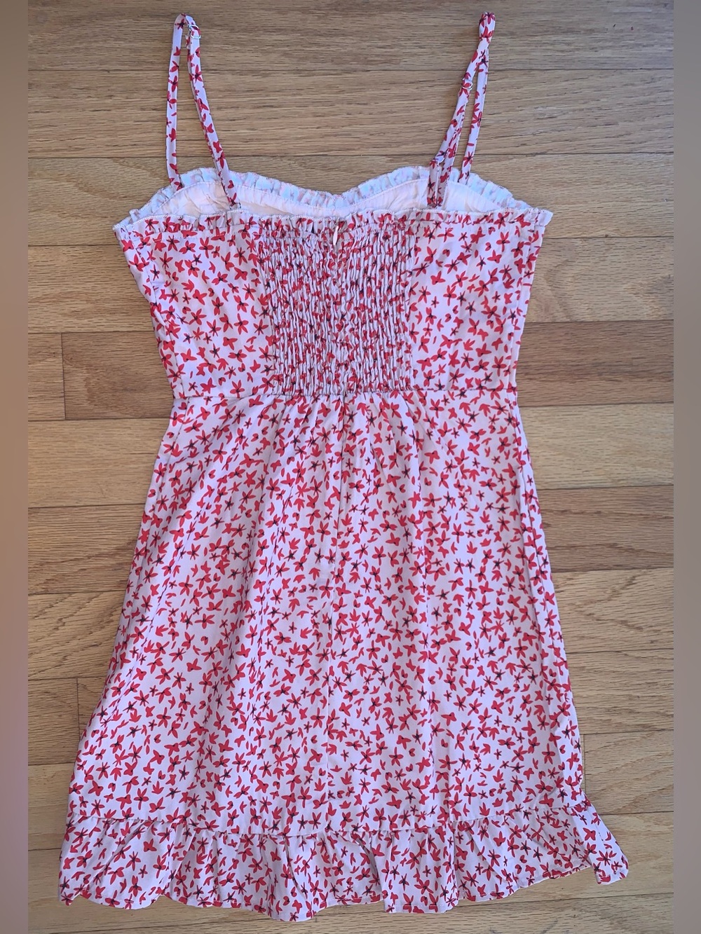 Princess Polly Pink & Red Floral Smocked Sundress - Picture 5 of 8